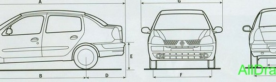 Renault Thalia (2002) (Renault Zalia (2002)) - drawings (drawings) of the car